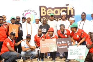 LAWMA AT ONIRU BEACH ADOPTION AND CLEAN-UP … to mark World Recycling Day